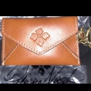 2 Italian leather keychain cardholder